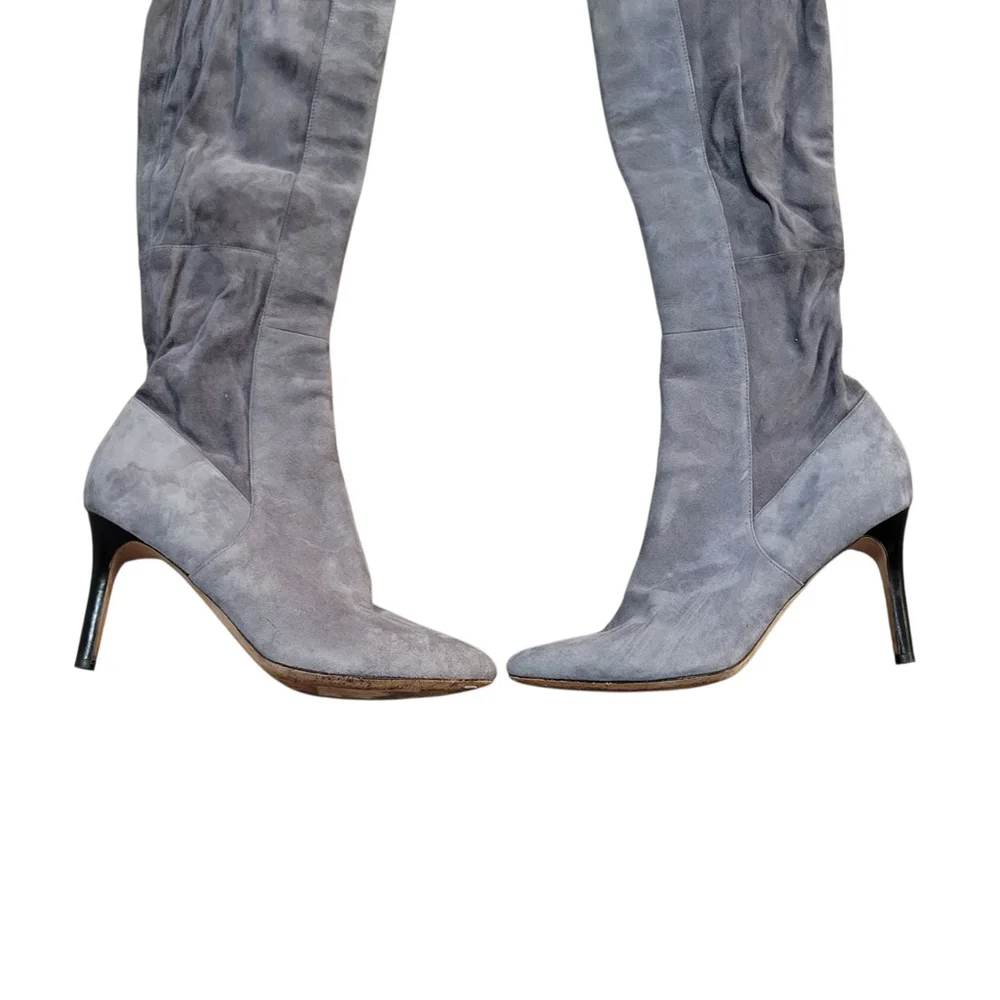 Cole Haan Marina Over-The-knee Suede Gray Boots Women's Size 9B Style D44724